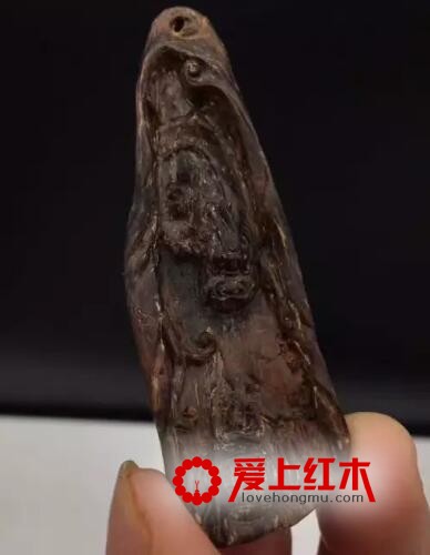 沉香沉水瑞兽吊坠挂件 加里曼丹正区味道明显-7