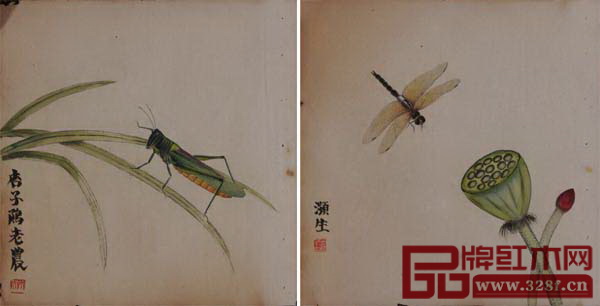 红宝轩用名画做经典红木家具-4