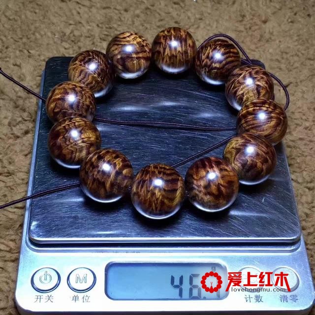 海南黄花梨经典凤尾水波纹欣赏-7