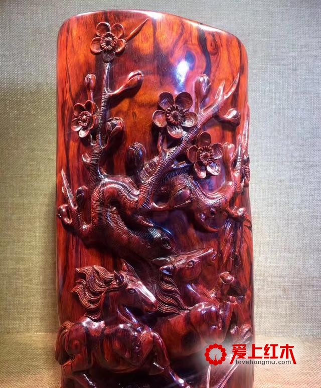正宗印度小叶紫檀青梅竹马-3