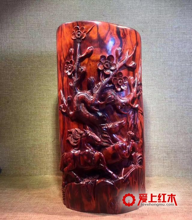 正宗印度小叶紫檀青梅竹马-6
