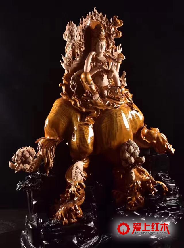 名师作品，金丝楠木，千手观音-5