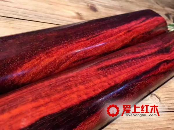 小叶紫檀火焰纹，完美的自然纹理，适合收藏-5