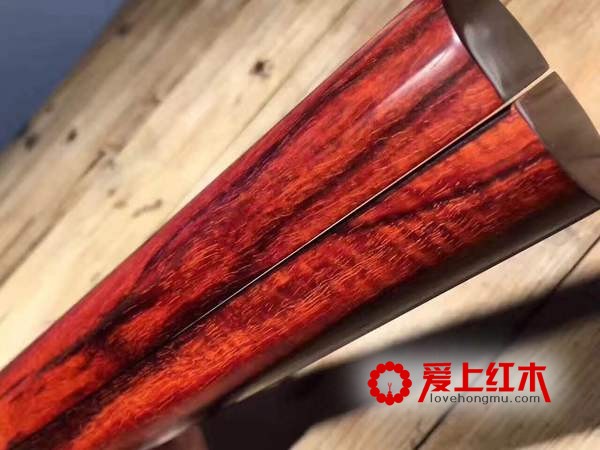 小叶紫檀火焰纹，完美的自然纹理，适合收藏-4