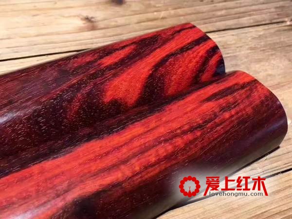 小叶紫檀火焰纹，完美的自然纹理，适合收藏-2