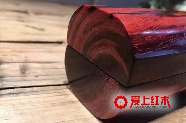 小叶紫檀火焰纹，完美的自然纹理，适合收藏-6