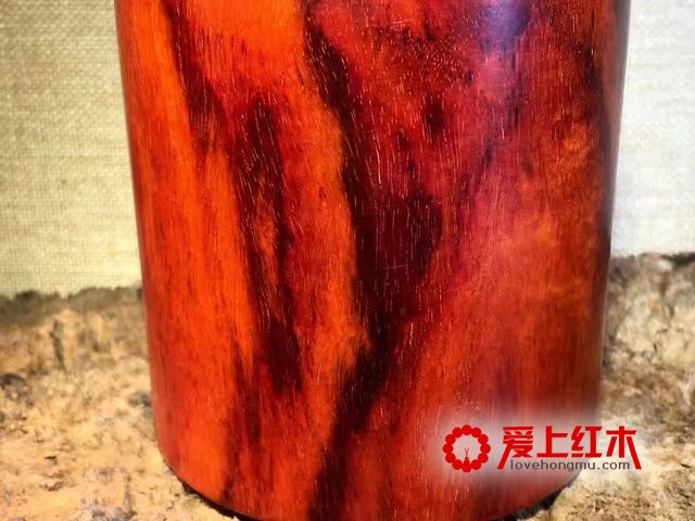 收藏级印度小叶紫檀茶叶罐，大号款的，老料带星-6