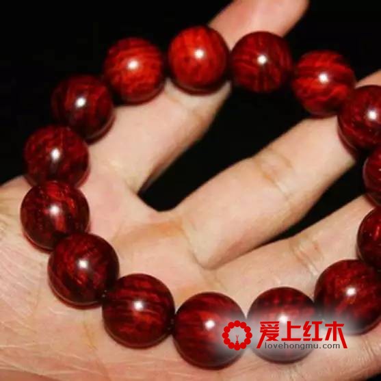 紫檀中不同纹理在横切面纵切面以及珠子上的表现形式介绍-9