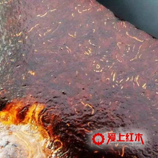 紫檀中不同纹理在横切面纵切面以及珠子上的表现形式介绍-11