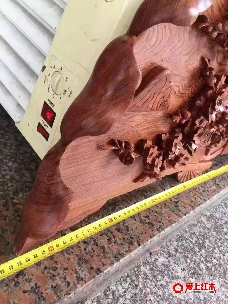 缅甸花梨木雕刻摆件《喜上眉梢》寓意吉祥送礼佳品-6