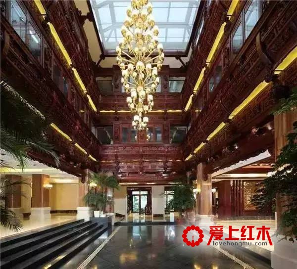 东阳老板打造的“匠心园”内景 融合红木文化东阳木雕与徽州建筑特色-1