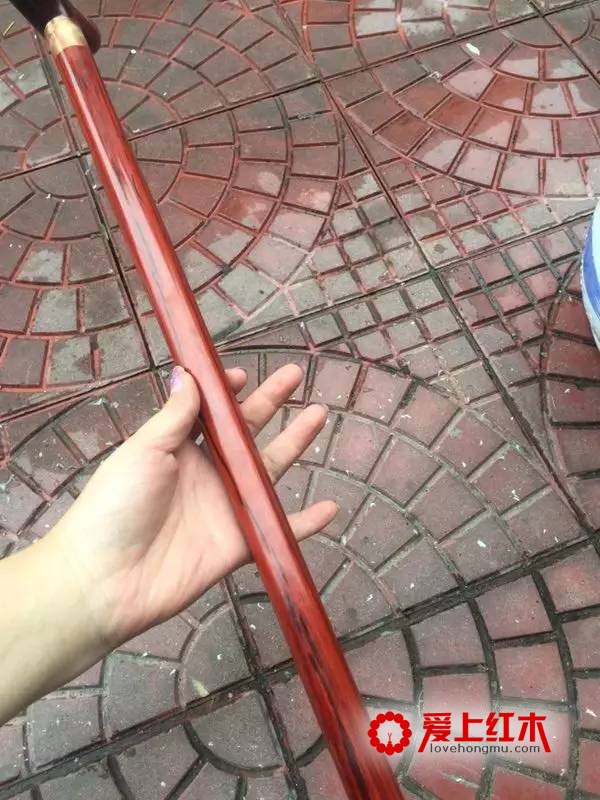 印度小叶紫檀拐杖 实心材质结实耐用造型美观-4