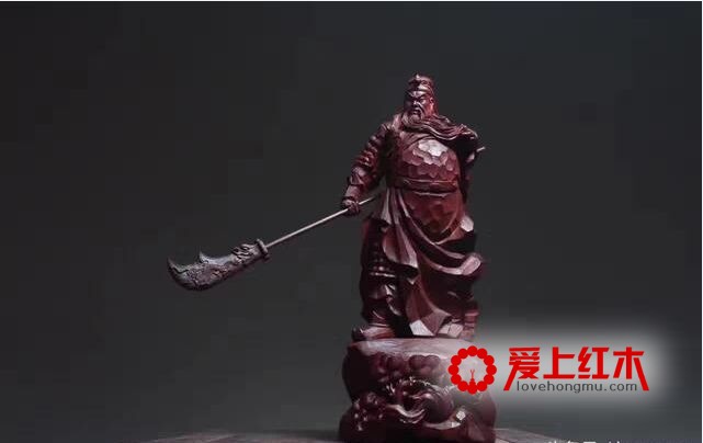 老紫檀大型木雕，关羽之气壮山河，威震天下-1