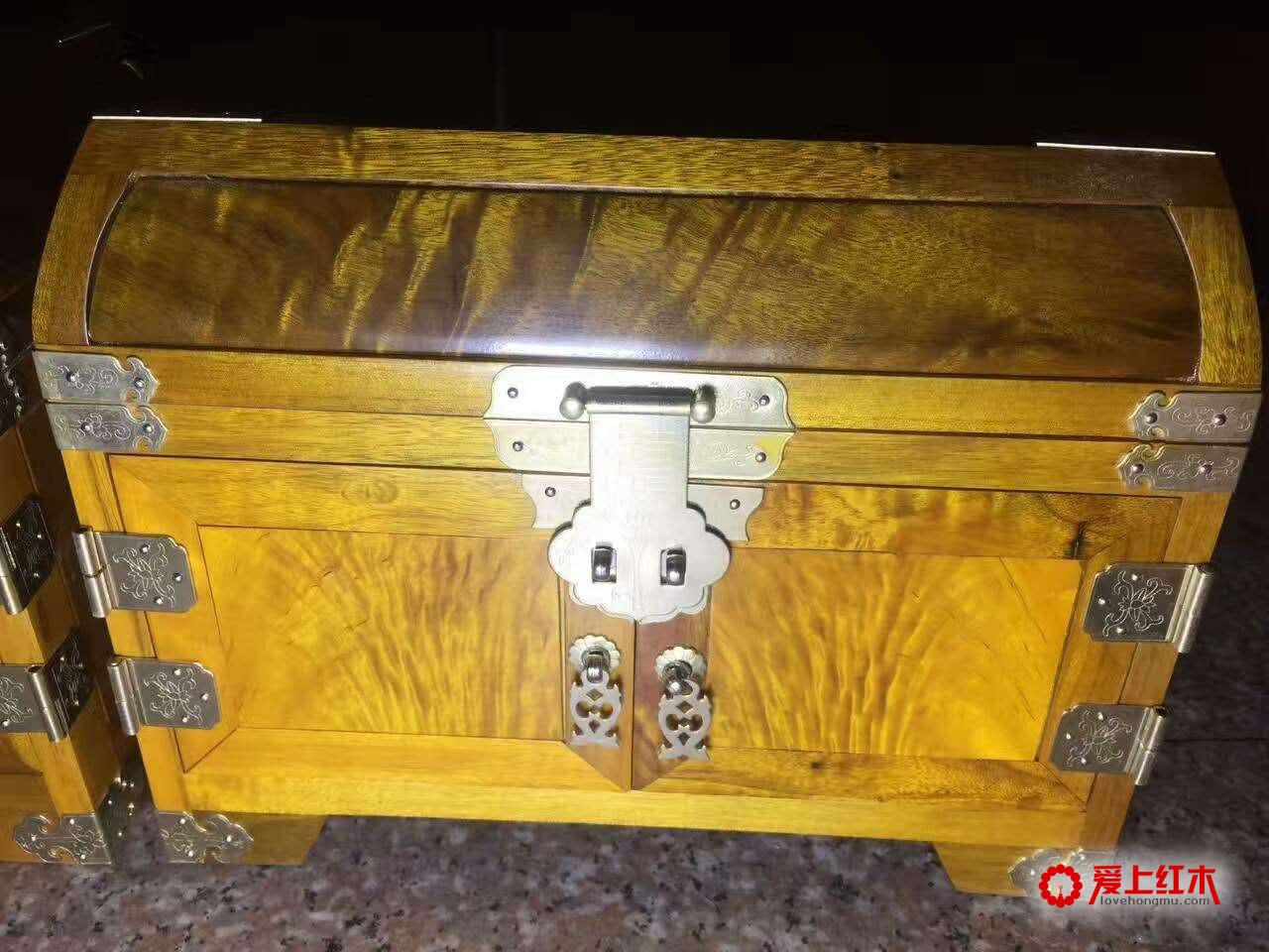 金丝楠木小叶桢楠首饰百宝箱精品欣赏-1
