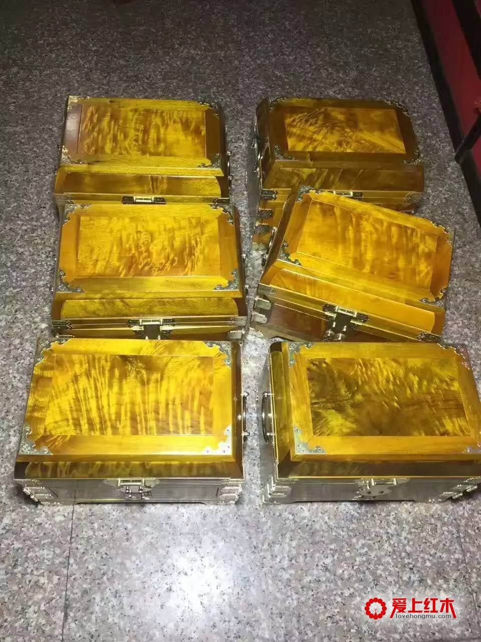 金丝楠木小叶桢楠首饰百宝箱精品欣赏-7