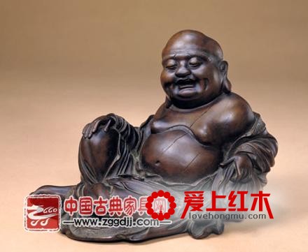 紫檀木雕弥勒佛规格尺寸鉴赏