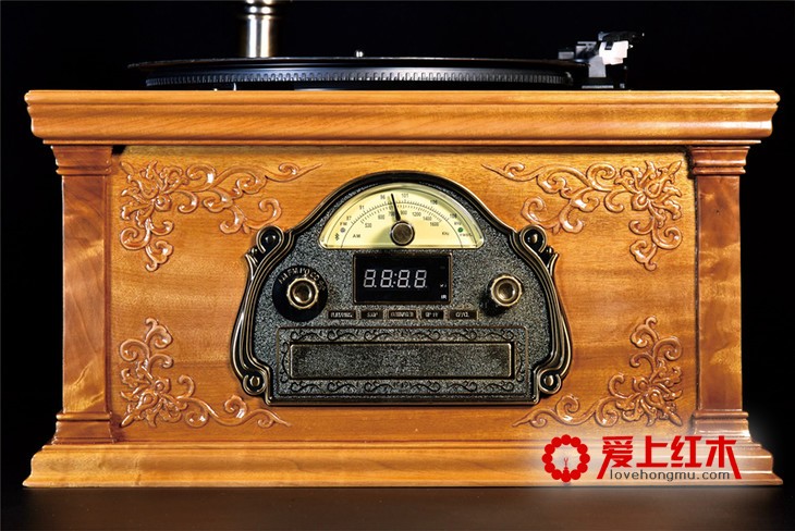 金丝楠木留声机作品欣赏 古典复古韵味-6
