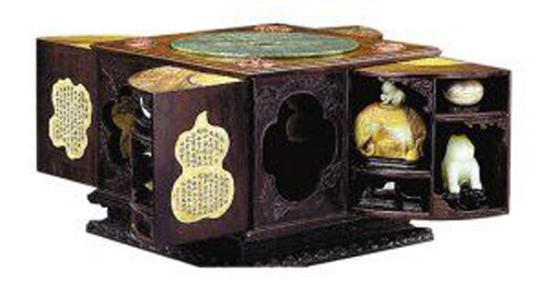 清乾隆紫檀多宝格方匣工艺欣赏 匠心出品-2
