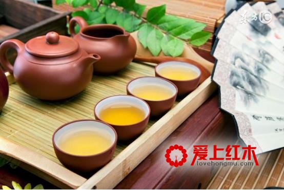 红木家具与茶浑然一体，气韵动人-1