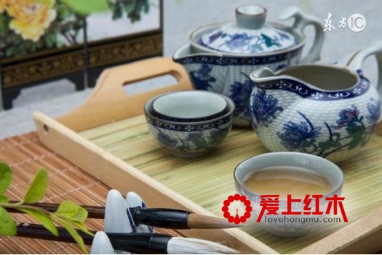 红木家具与茶浑然一体，气韵动人-2