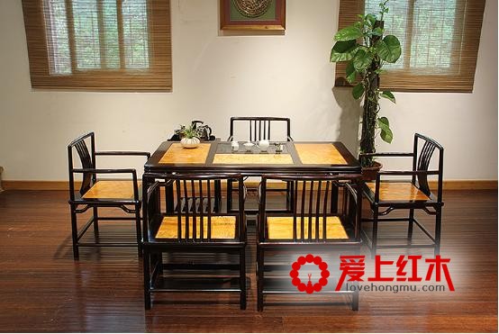 红木家具与茶浑然一体，气韵动人-3