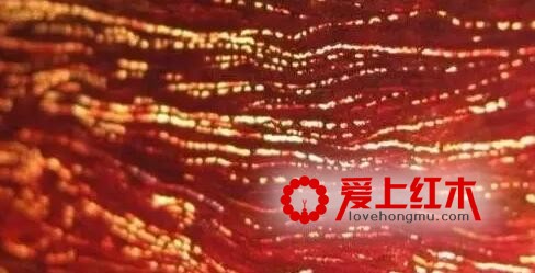 小叶紫檀金星、瘿子、牛毛纹、水波纹在各种切面的形态-2