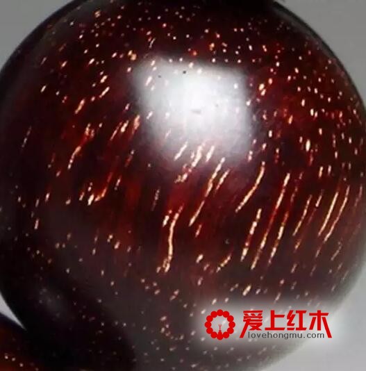 小叶紫檀金星、瘿子、牛毛纹、水波纹在各种切面的形态-3