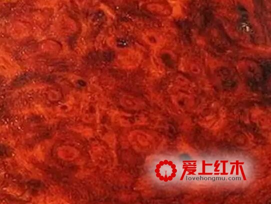 小叶紫檀金星、瘿子、牛毛纹、水波纹在各种切面的形态-5