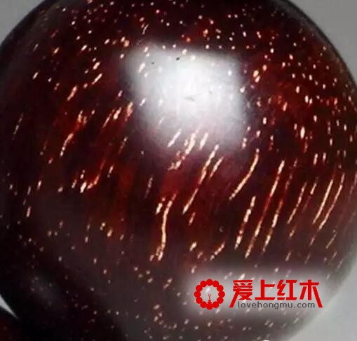 小叶紫檀金星、瘿子、牛毛纹、水波纹在各种切面的形态-14