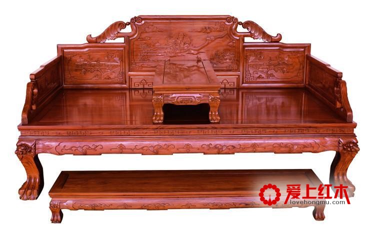 购买精雕红木家具是需要仔细看材料