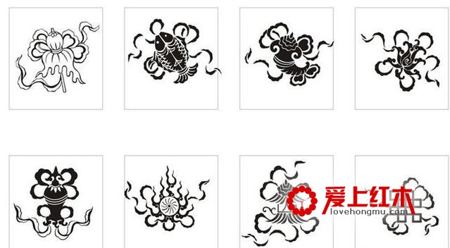 揭秘红木家具上常见的八宝雕刻分别代表的寓意-2
