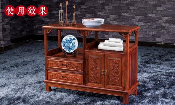 红木家具实木柜子新中式餐边柜酒柜储物花梨木-4