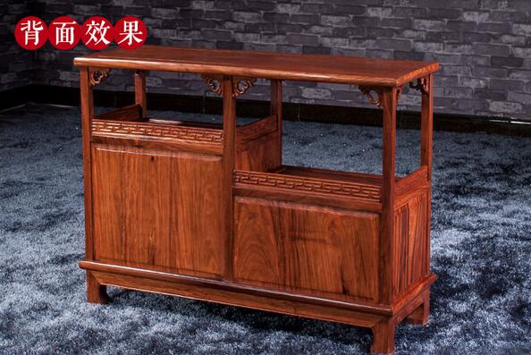 红木家具实木柜子新中式餐边柜酒柜储物花梨木-2