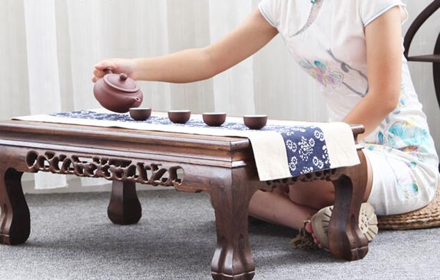 红木家具鸡翅木实木小炕几矮桌飘窗茶桌-1