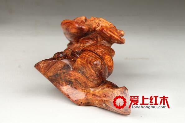 海南黄花梨老料灵芝 蝙蝠摆件 长寿木雕工艺品摆件-4