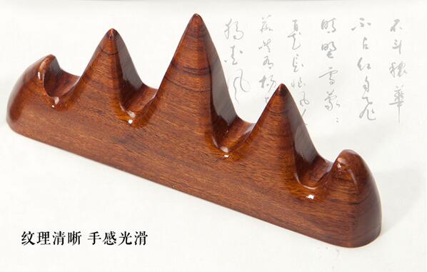 文房四宝笔搁花梨木毛笔架笔挂红木实木笔山-1