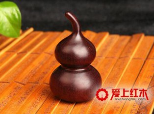 老料小叶紫檀葫芦摆件文玩把玩件手捻小葫芦手把件