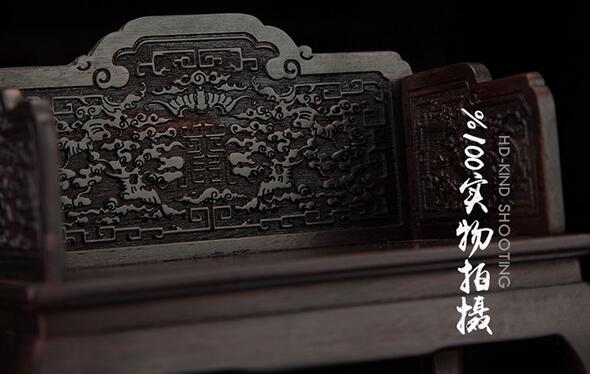 红木雕明清微型微缩古典小家具模型红酸枝小椅子摆件-3
