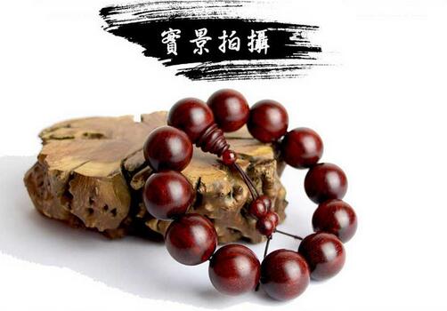 非洲赞比亚血檀手串精品高密老料男红木佛珠手链手饰-1