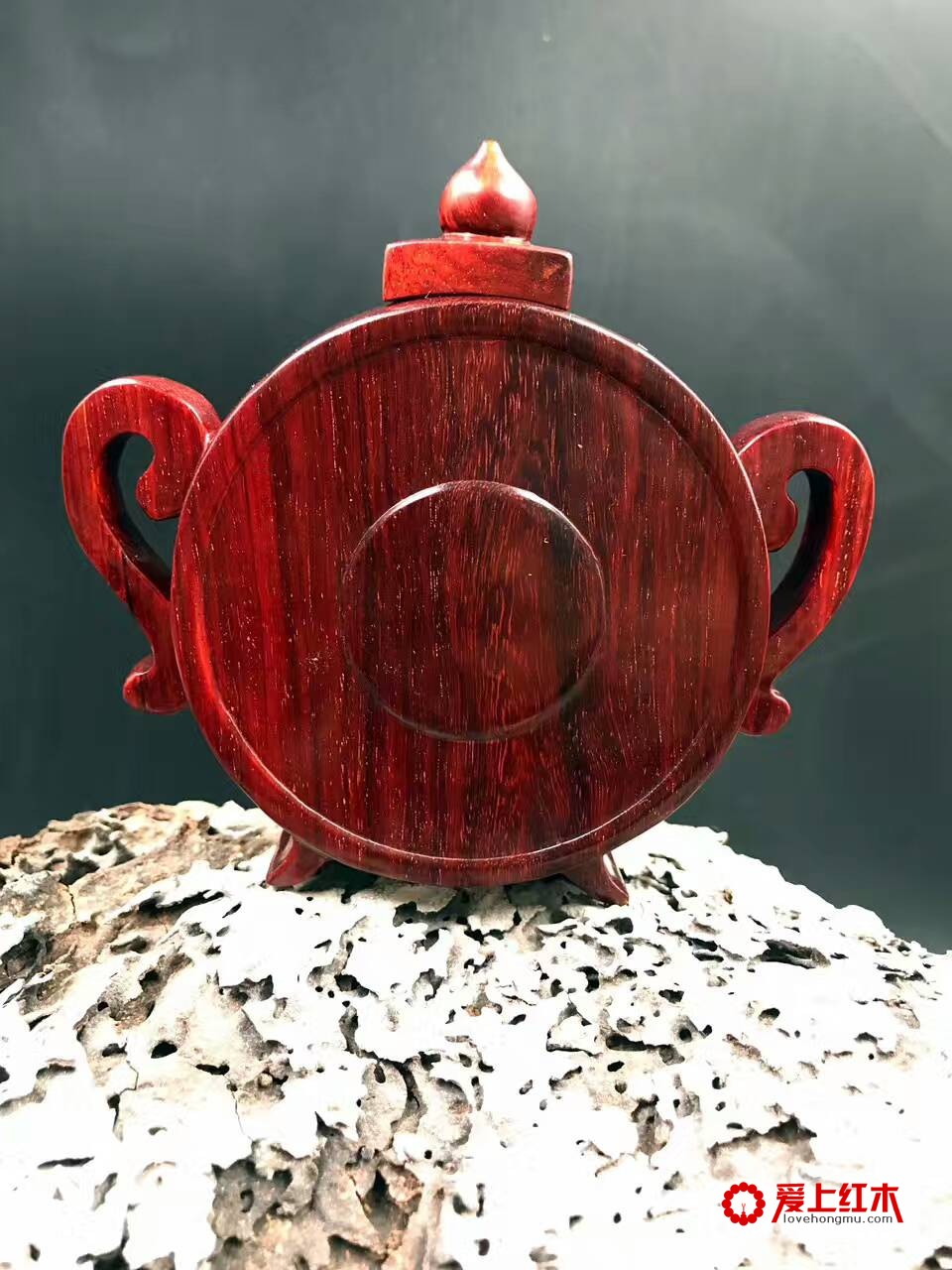 印度小叶紫檀高密度泥料满金星水壶-1