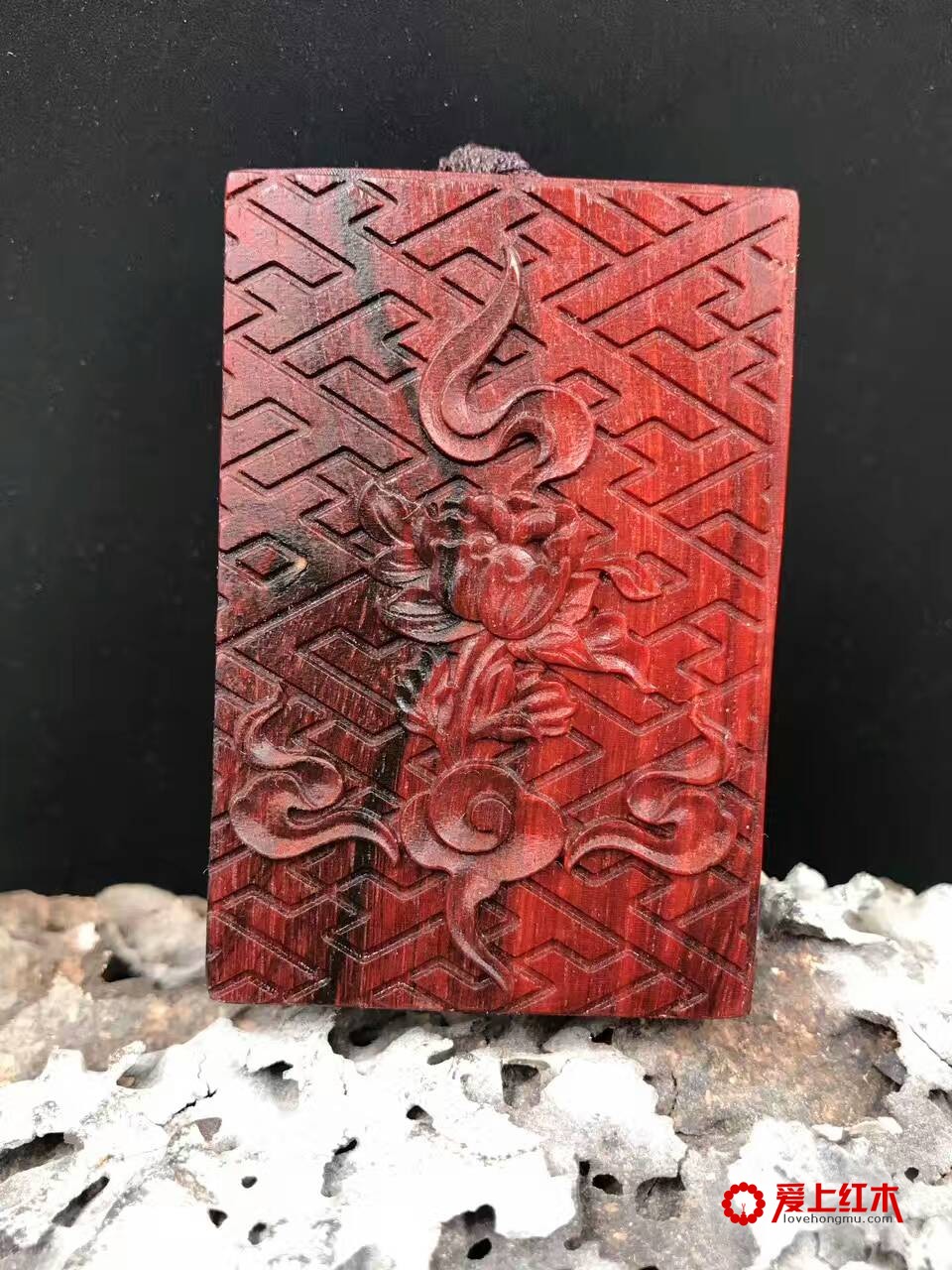 印度小叶紫檀笑佛吊坠 雕工精美笑口常开-6