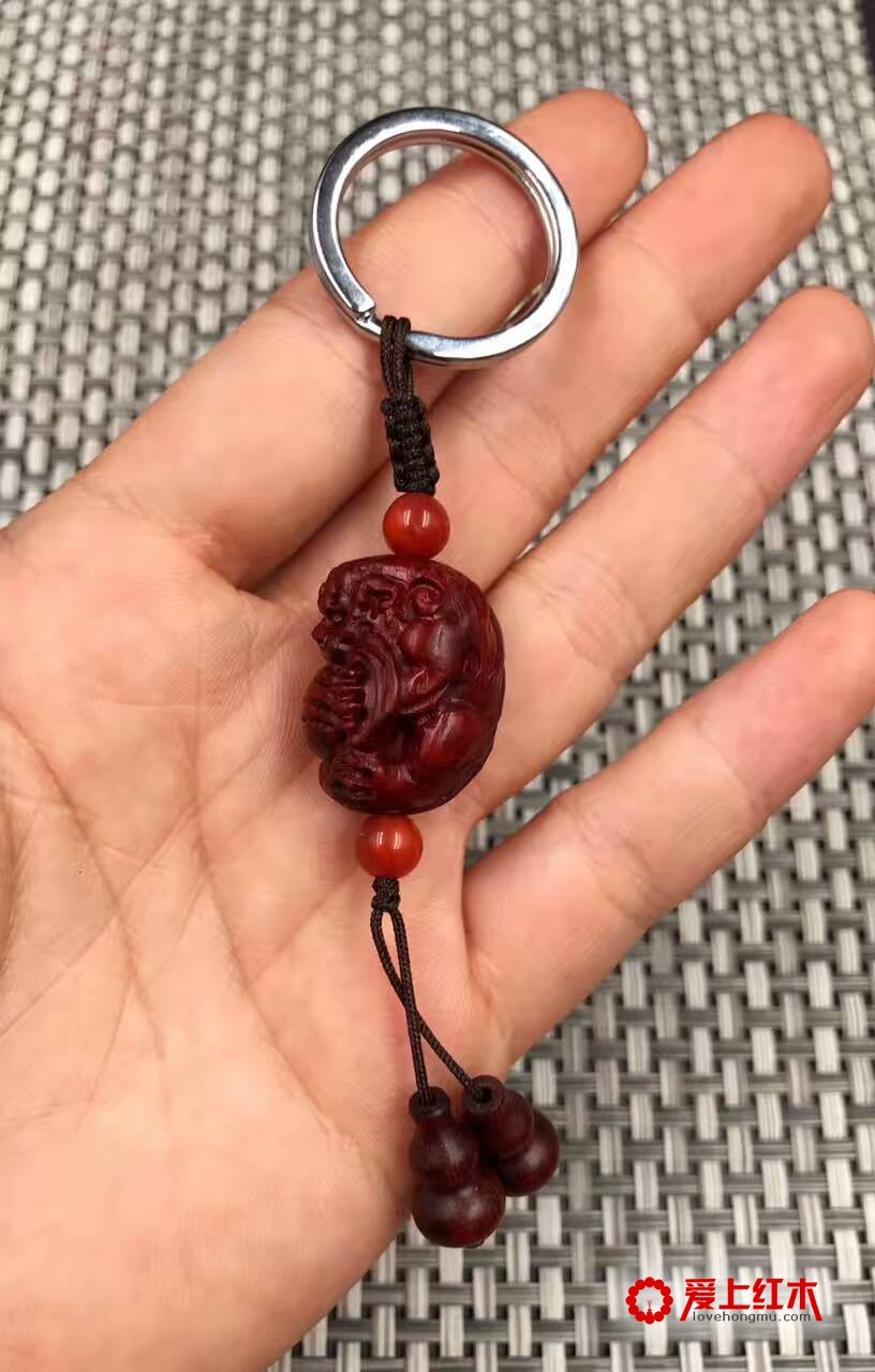 印度小叶紫檀高密度泥料貔貅 随身的招财萌物-7