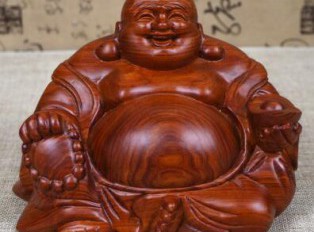 精品花梨酸枝木弥勒佛工艺品 木质手工风水摆件