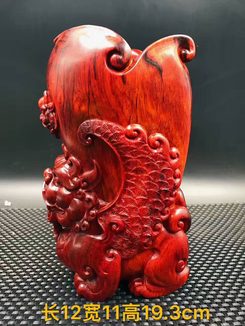 【左右逢源】印度小叶紫檀高密度泥料，泥的好过分！肉中细金星！-2
