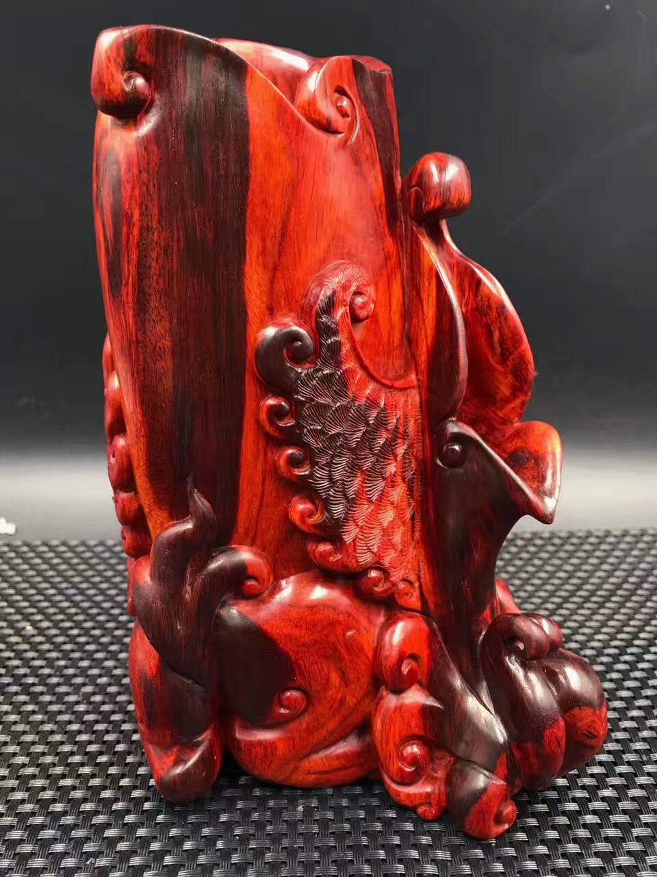 【左右逢源】印度小叶紫檀高密度泥料，泥的好过分！肉中细金星！-4