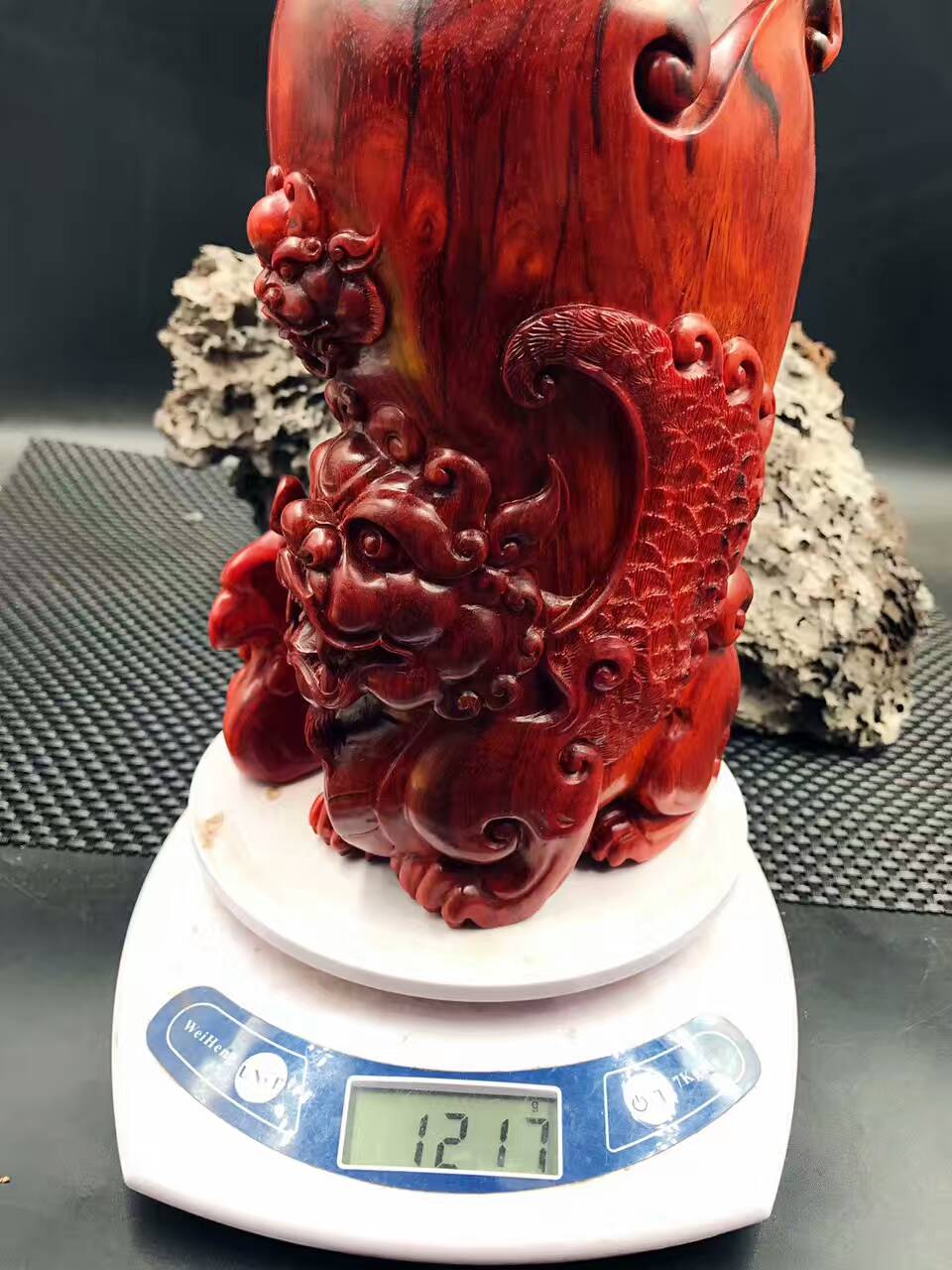 【左右逢源】印度小叶紫檀高密度泥料，泥的好过分！肉中细金星！-8
