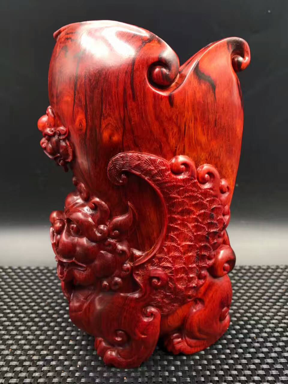 【左右逢源】印度小叶紫檀高密度泥料，泥的好过分！肉中细金星！-9