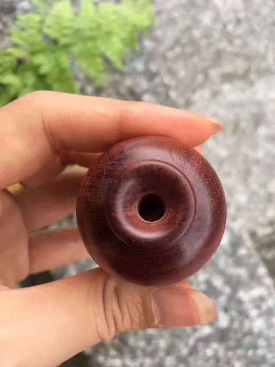小紫叶檀工艺品梅瓶 小巧玲珑适合把玩-4