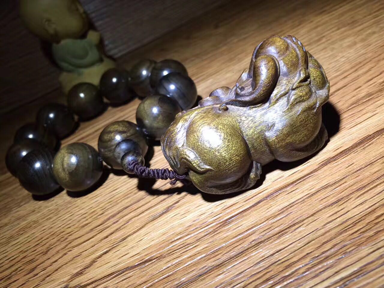 佛珠中的极品，千年阴沉金丝楠佛珠-7