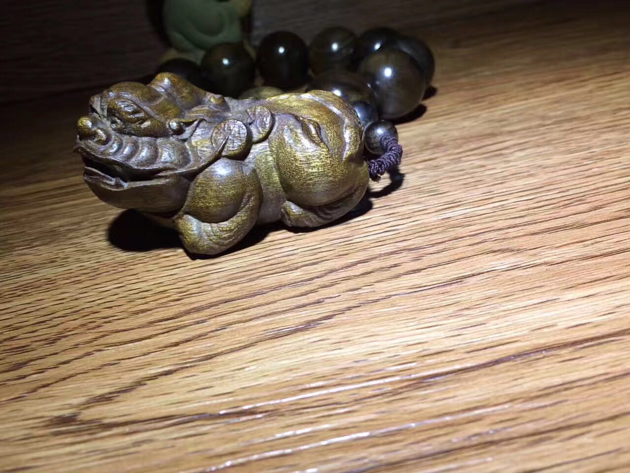 佛珠中的极品，千年阴沉金丝楠佛珠-6